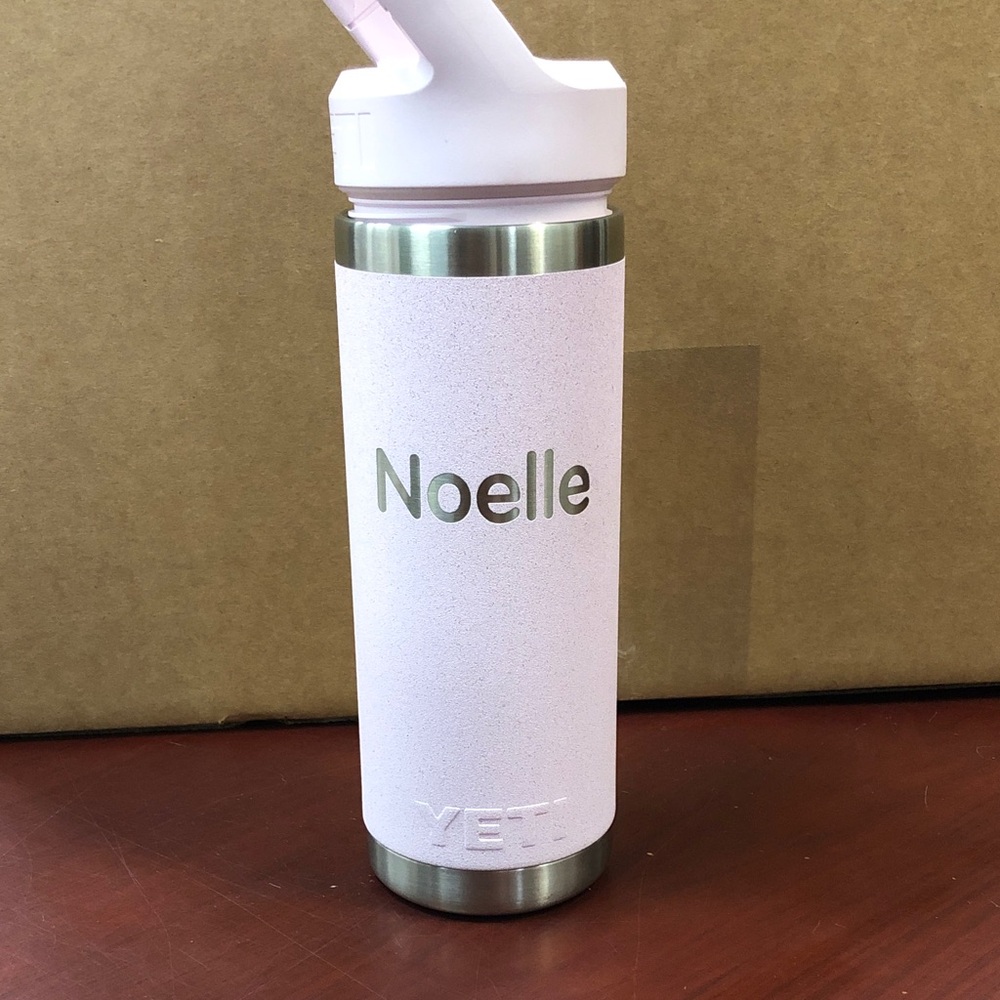 18oz Yeti Light Pink Textured Insulated Bottle